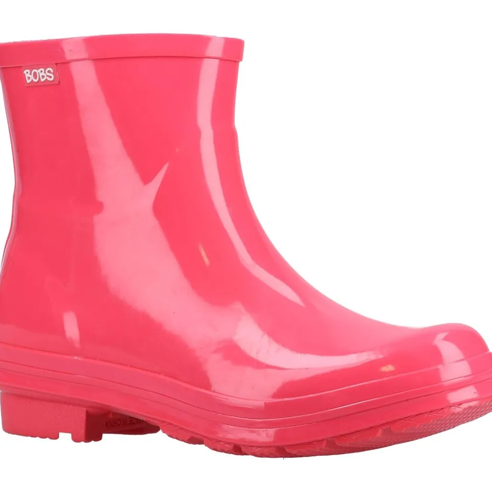 Women's Wide Fit Skechers 113377 Rain Check Neon Puddles Wellingtons Boots