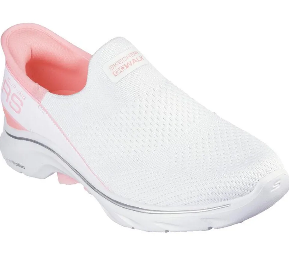 Women's Wide Fit Skechers 125231 Slip-ins Go Walk 7 Mia Trainers