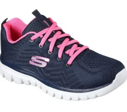 Womens Wide Fit Skechers 12615 Walking Trainers