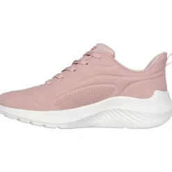 Women's Wide Fit Skechers 117497 Bobs Sport Squad Waves Trainers