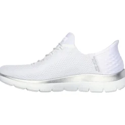 Women's Wide Fit Skechers 150123 Slip-ins Summits Diamond Dream Trainer