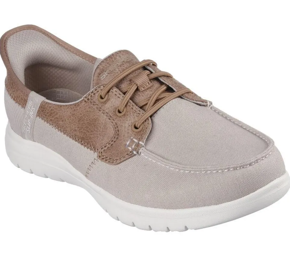Women's Wide Fit Skechers 136536 Slip-ins On The Go Flex Palmilla Trainers