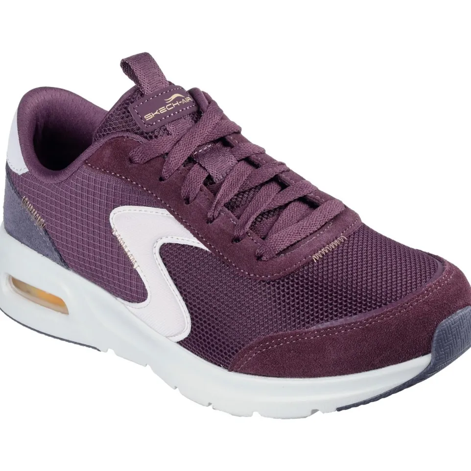 Women's Wide Fit Skechers 150076 Skech Air Court Trainers