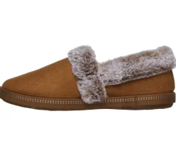 Women's Wide Fit Skechers 32777 Cozy Campfire Team Toasty Slippers