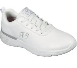 Women's Wide Fit Skechers 108010EC Marsing Gmina Slip Resistant Trainers