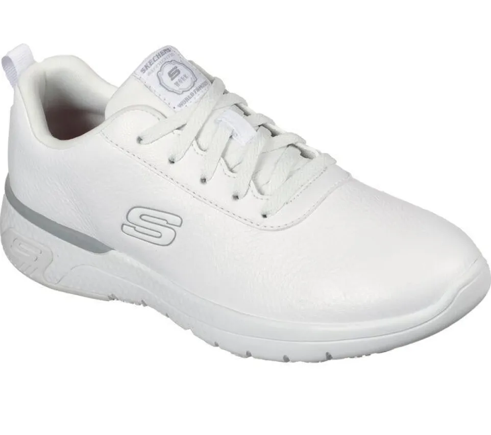 Women's Wide Fit Skechers 108010EC Marsing Gmina Slip Resistant Trainers