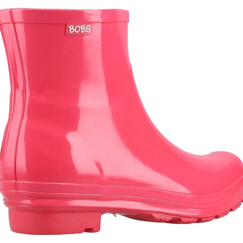 Women's Wide Fit Skechers 113377 Rain Check Neon Puddles Wellingtons Boots