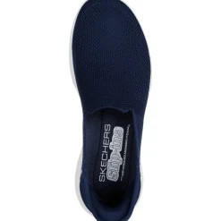 Women's Wide Fit Skechers 124641 Slip-ins Go Walk Joy Vela Shoes