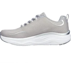Women's Wide Fit Skechers 149837 D'lux Fitness Pure Glam Trainers
