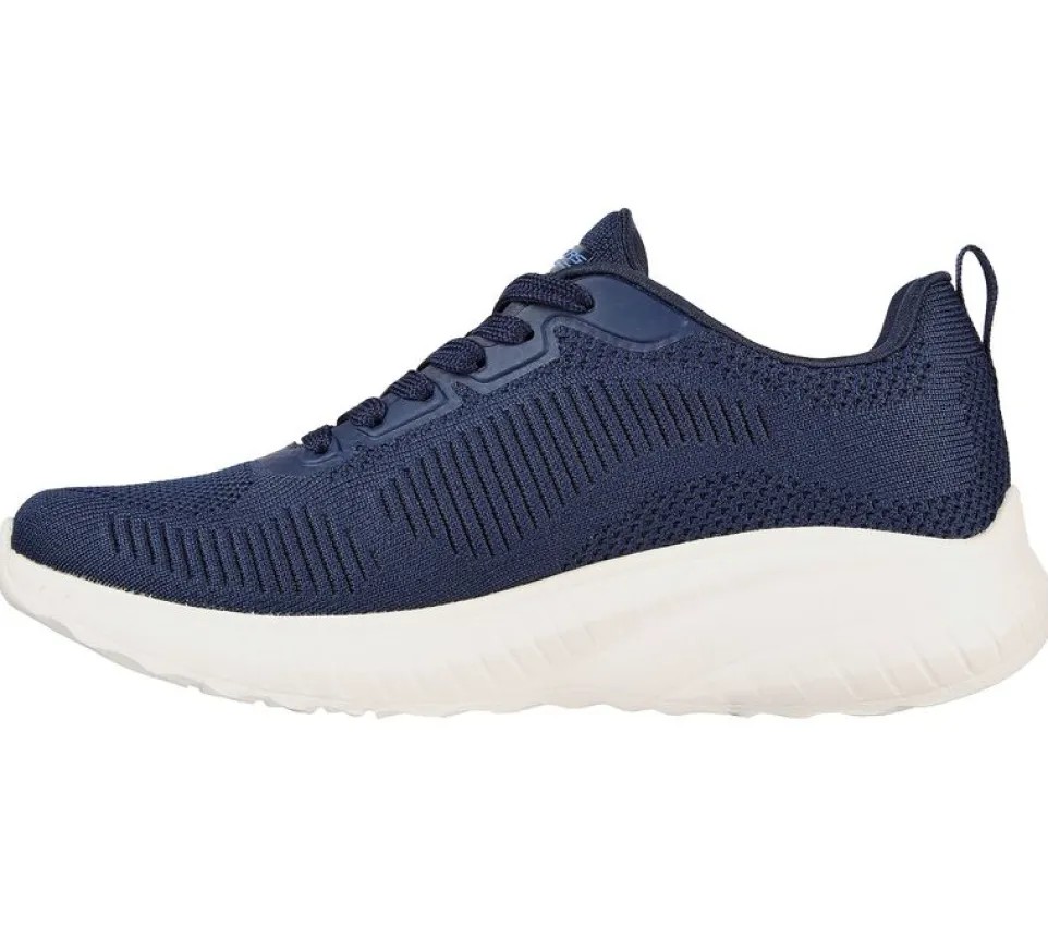 Womens Wide Fit Skechers Bobs Squad Chaos Face Off 117209 Vegan Trainers