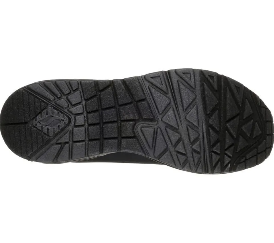 Women's Wide Fit Skechers 73690 Uno - Stand On Air Walking Street Wear Trainers