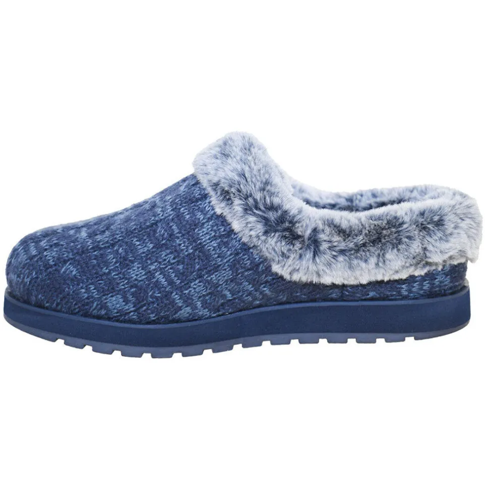 Womens Wide Fit Skechers Bobs Ice Angel 31204W Mule Slippers