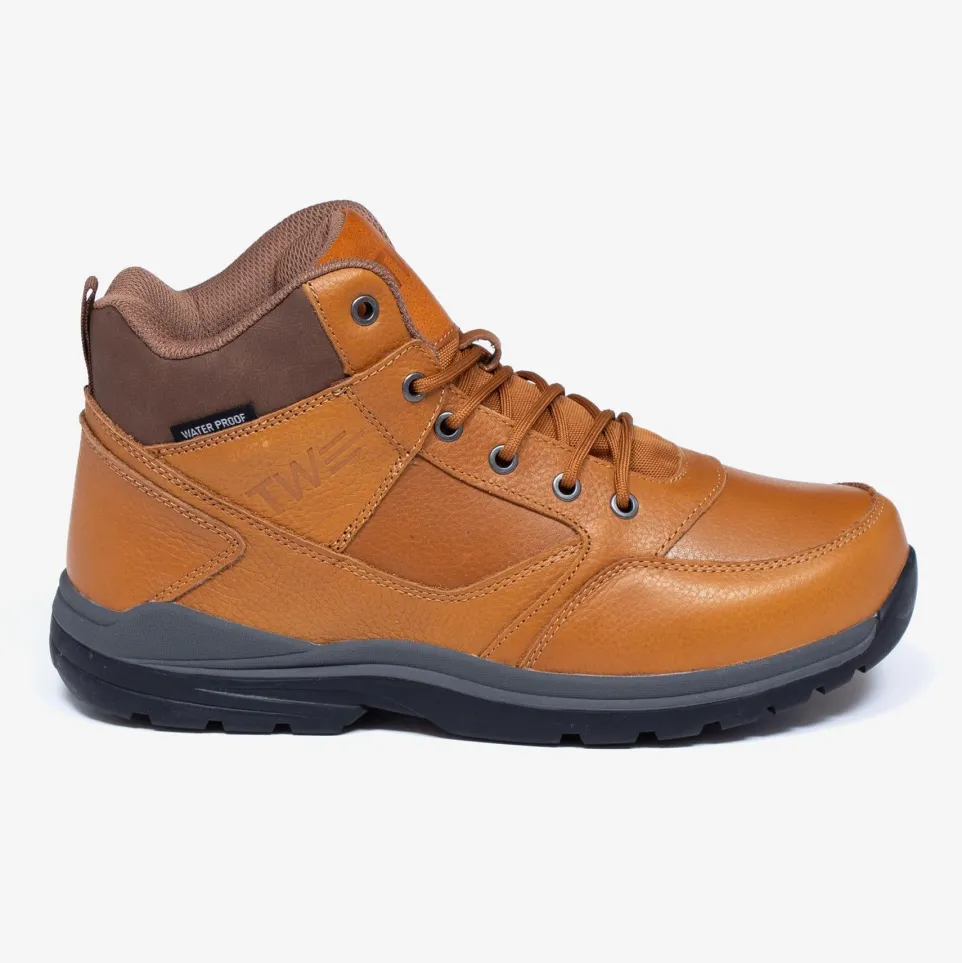 Women's Wide Fit Tredd Well Tough Waterproof Hiking Boots - Tan